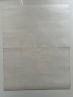 White paper on a white background