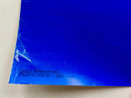 Blue paper with text on a white background