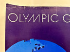 Original 1980 Moscow Olympics Poster – B. Gyurkovich (Hungary) – Olympic Rings World Map Design – 56 × 44 cm / 22.0 × 17.3 in