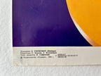 Original 1980 Moscow Olympics Poster – B. Gyurkovich (Hungary) – Olympic Rings World Map Design – 56 × 44 cm / 22.0 × 17.3 in