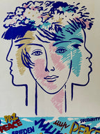 Original 1979 Soviet Poster - March 8th - International Women's Day – Artist Olga Zaikova – 55 × 43 cm / 21.7 × 16.9 in