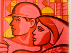 Original 1976 Soviet Ukrainian Poster – Artist M. Fomichov – Lenin & Komsomol Youth – 25th CPSU Congress – 60 × 84 cm / 23.6 × 33.1 in
