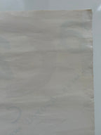 Beige fabric texture on a white background