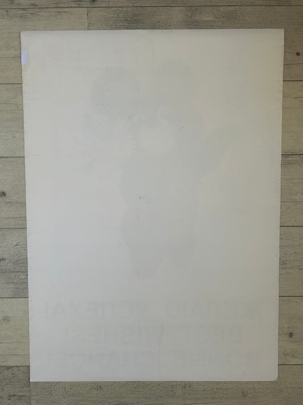 Original 1980 Soviet Olympic Poster – “Best Wishes!” – Misha the Bear – Artist Victor Chizhikov – Trilingual Edition