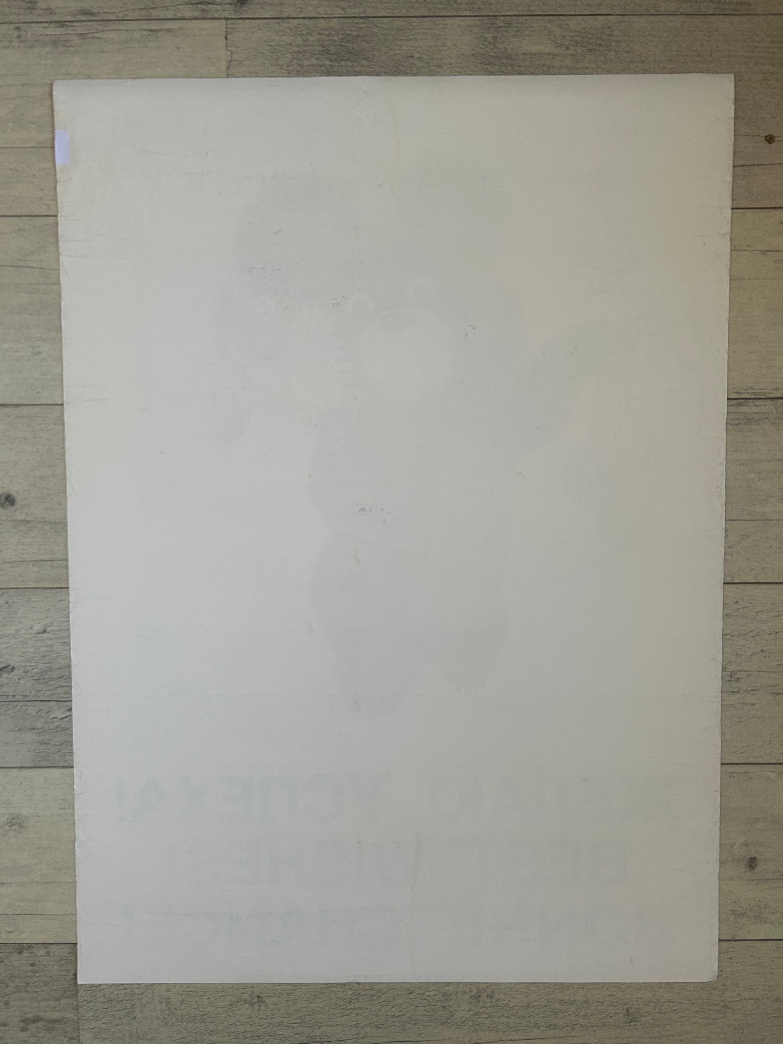 Original 1980 Soviet Olympic Poster – “Best Wishes!” – Misha the Bear – Artist Victor Chizhikov – Trilingual Edition