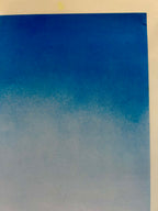 Gradient blue and white color swatch