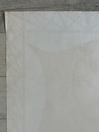 White  with subtle gray veining on a wooden surface