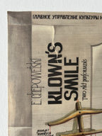  Theatrical poster  'Klown's Smile' with text and a clown figure on a textured background